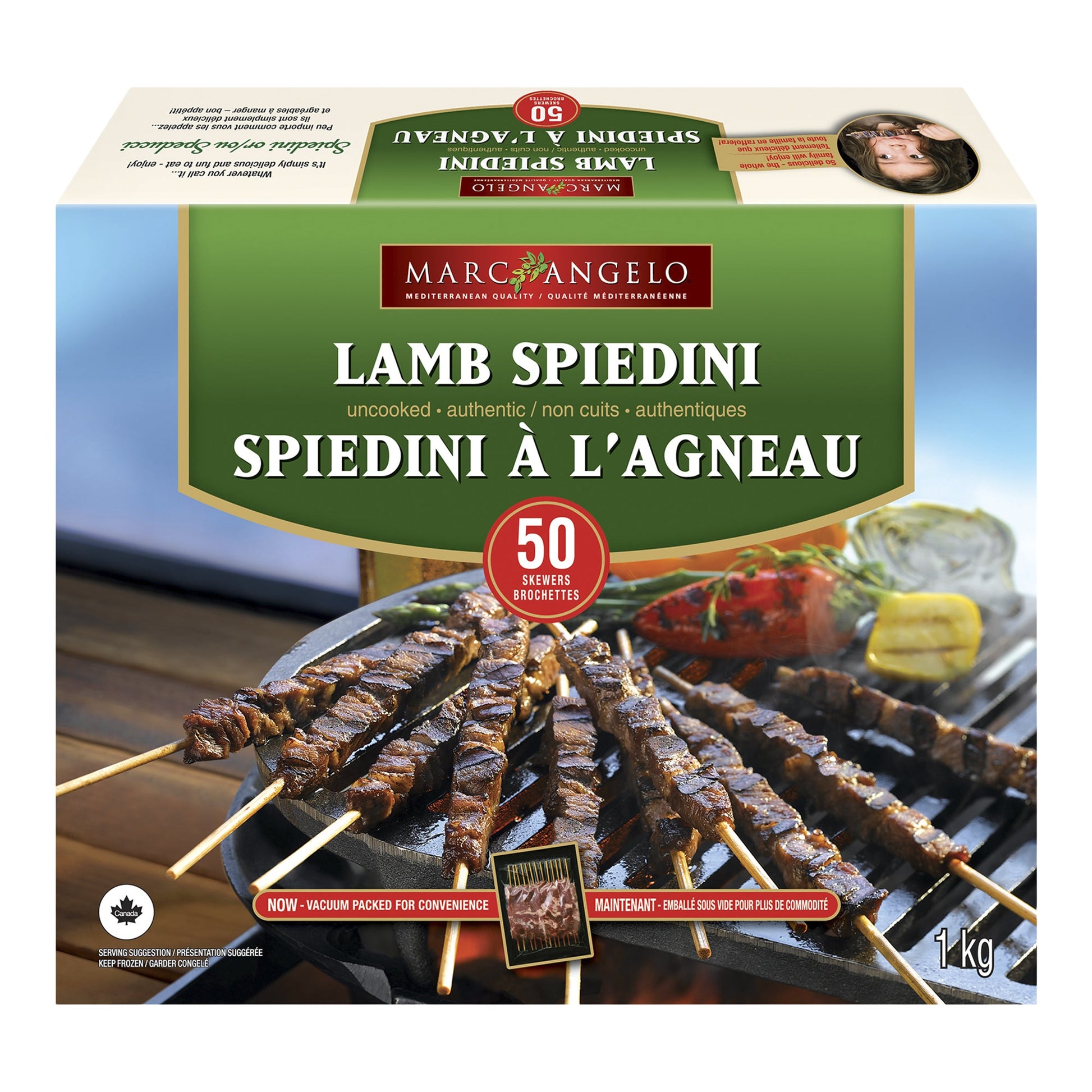 Marc Angelo Frozen Halal Lamb Spiedini, 50 × 20 g - image 1
