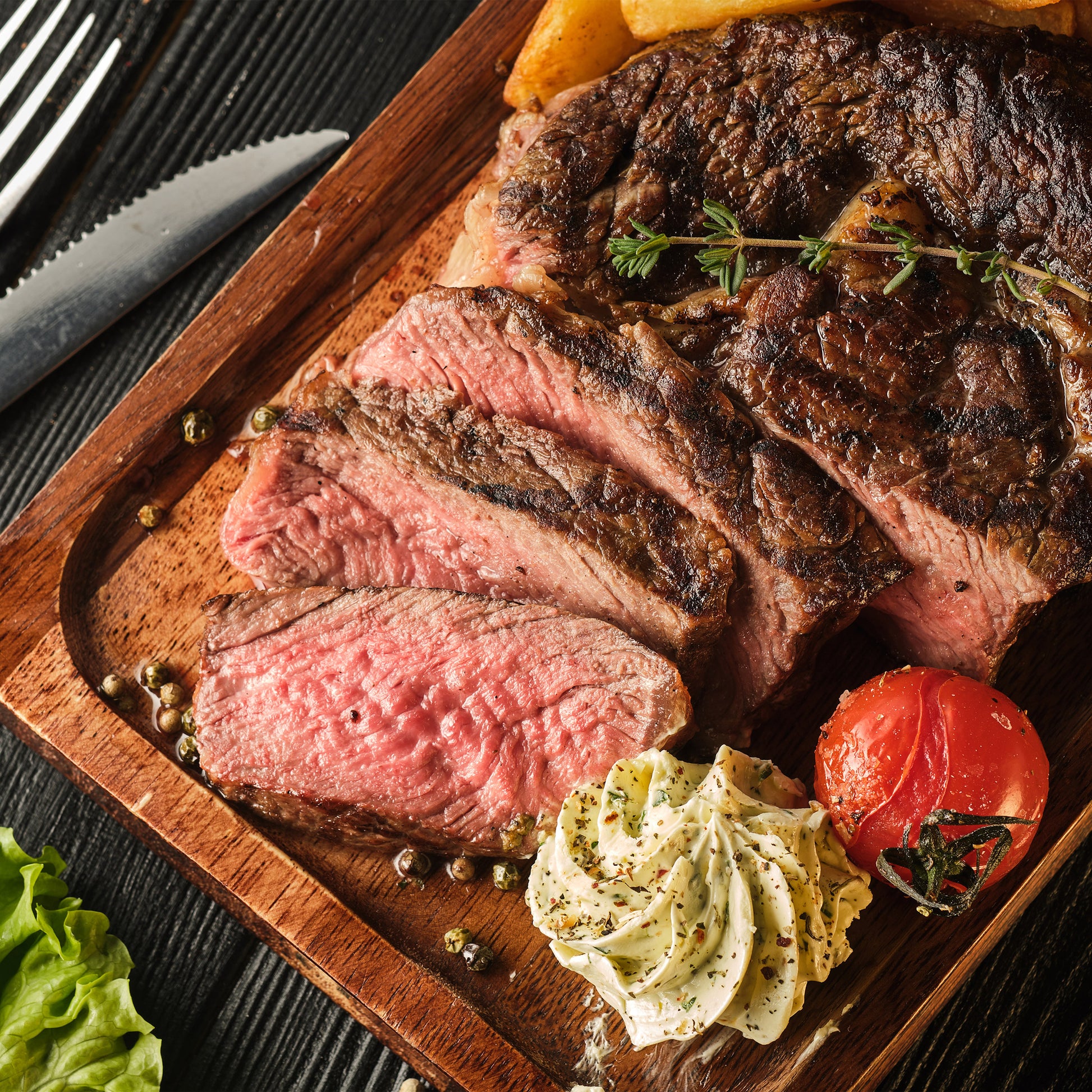 Butchers Hook AAA Ribeye Steaks, 20 oz - image 1