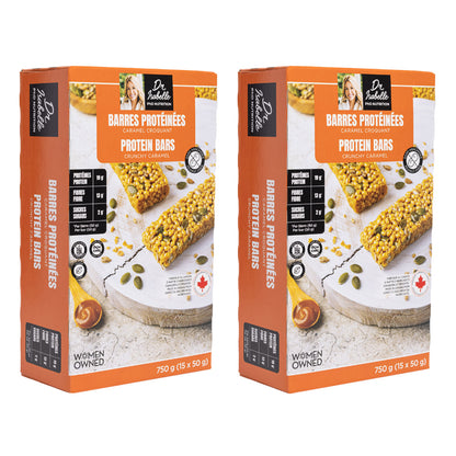 Dr. Isabelle PhD Nutrition Plant-Based Protein Bars, Crunchy Caramel, 30 x 50 g - image 2