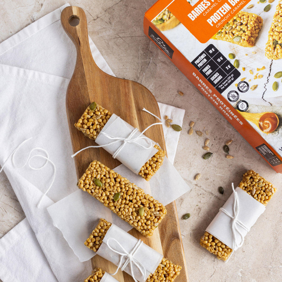 Dr. Isabelle PhD Nutrition Plant-Based Protein Bars, Crunchy Caramel, 30 x 50 g - image 6