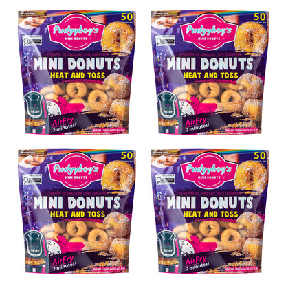 Pudgyboy's Heat & Toss Cinnamon Sugar Mini Donuts, 4-pack - image 1