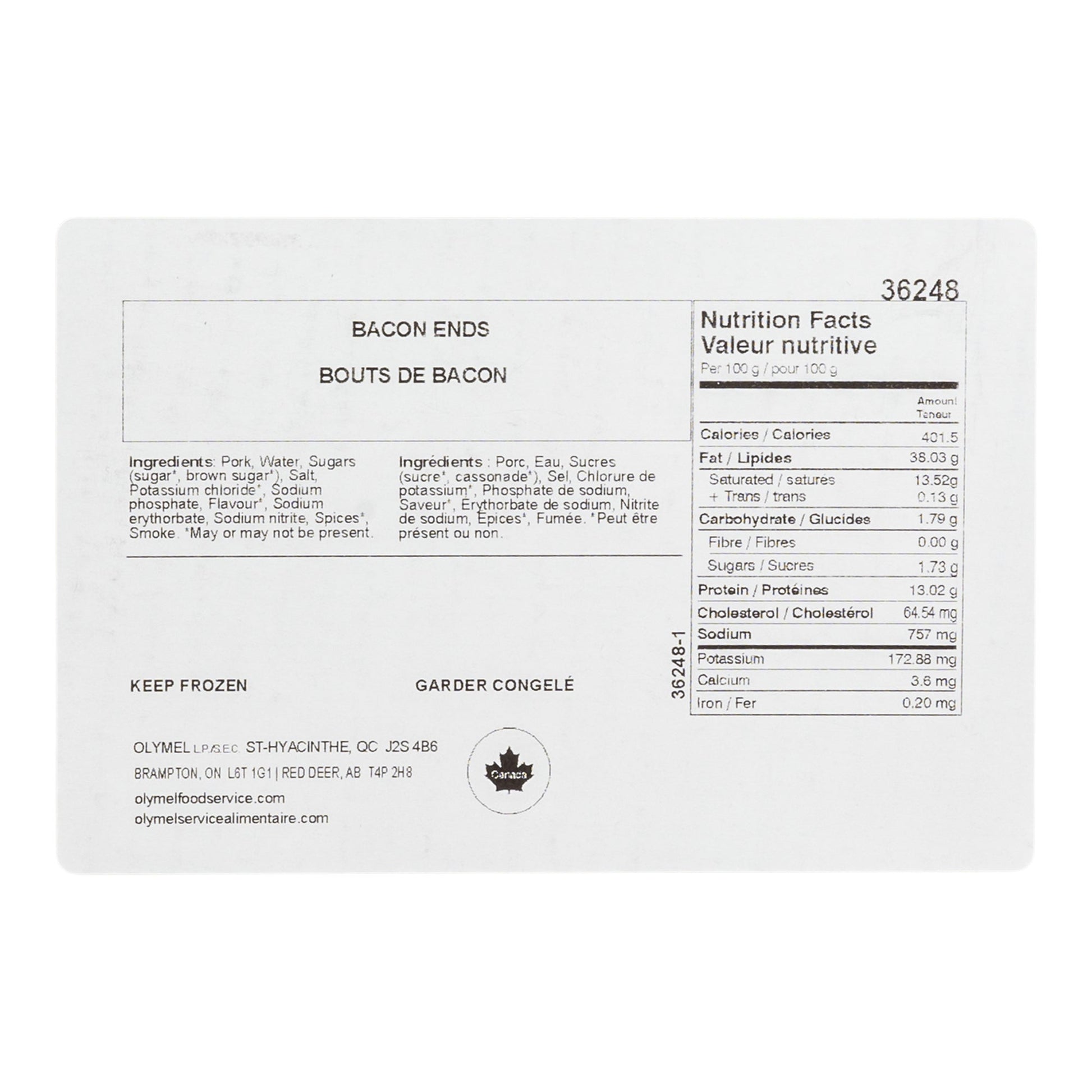 Olymel, Bacon Ends, 5kg - image 1