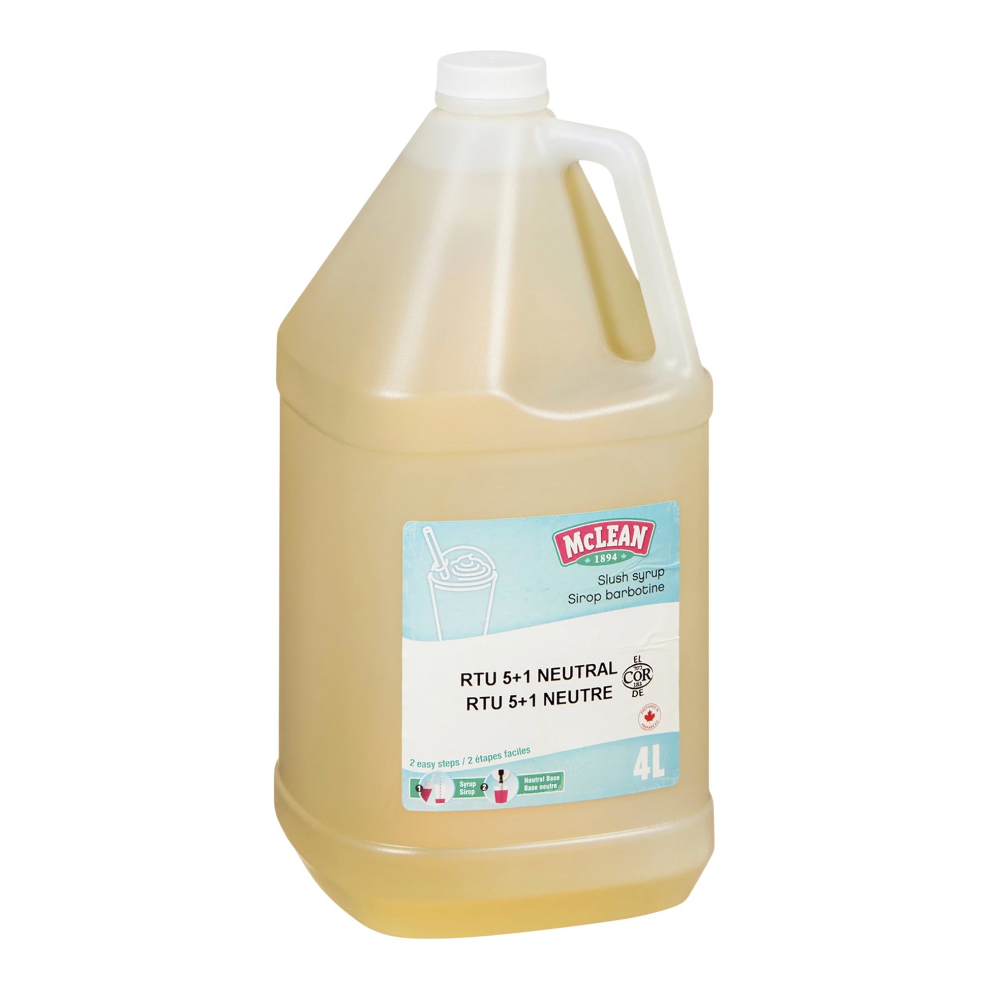 McLean Slush Syrup Neutral Base, 4L - image 1