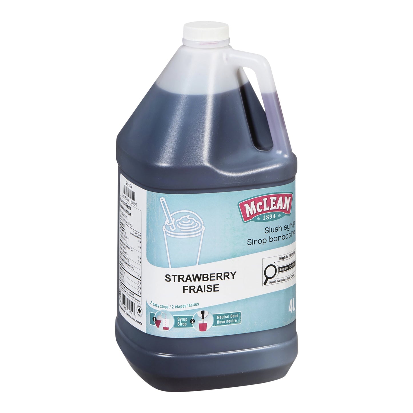 McLean Slush Syrup Strawberry, 4L - image 1