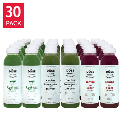 DOSE Organic Cold-Pressed Juice Variety Pack 300mL (10.14 fl oz) x 30 bottles - image 1