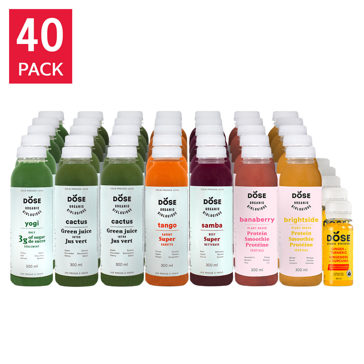 DOSE 5-day Organic Cold-Pressed Juice Cleanse - 40 bottles - image 1