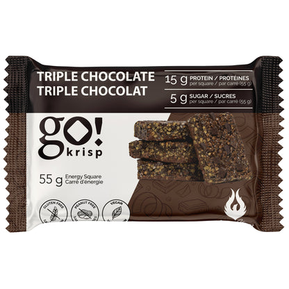 Go!Krisp Protein Squares, Triple Chocolate and Cookies N' Cream, 24 × 55 g - image 2