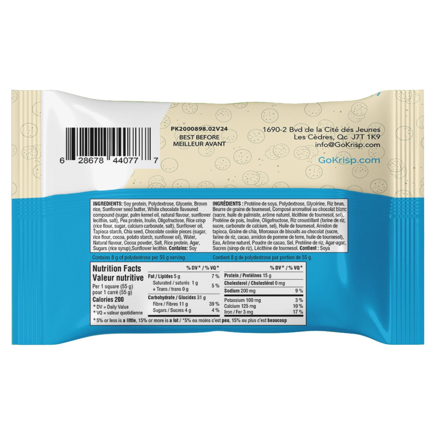 Go!Krisp Protein Squares, Triple Chocolate and Cookies N' Cream, 24 × 55 g - image 5