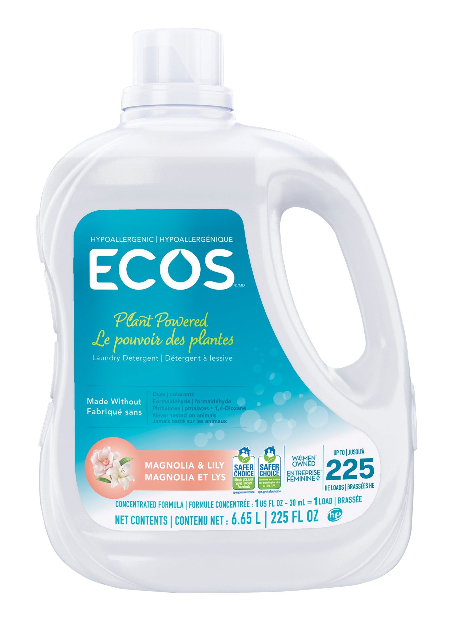 Ecos Laundry Detergent, Magnolia and Lily, 225 Washloads - image 1