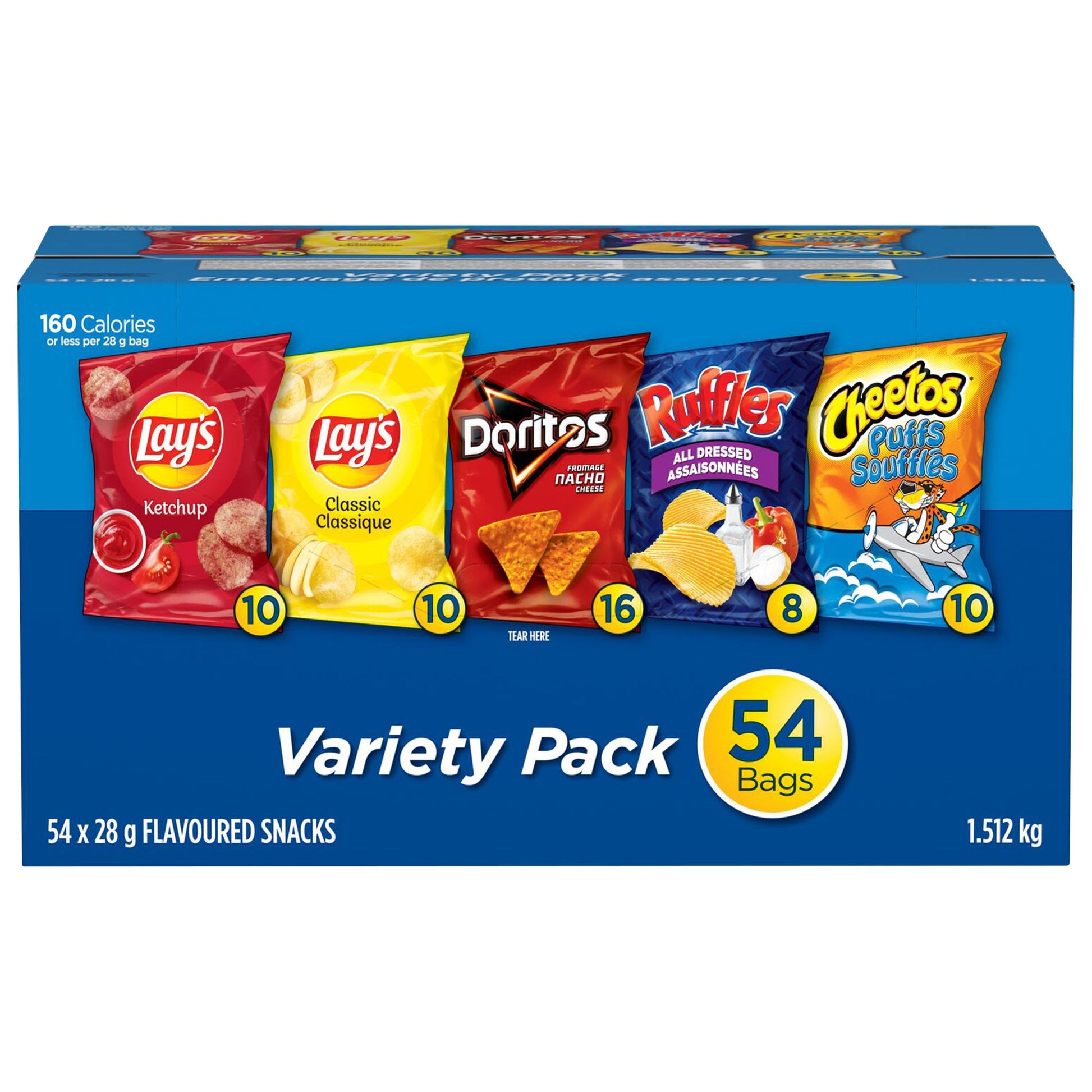 Frito-Lay Flavoured Snacks, Variety Pack, 54 × 28 g — product image