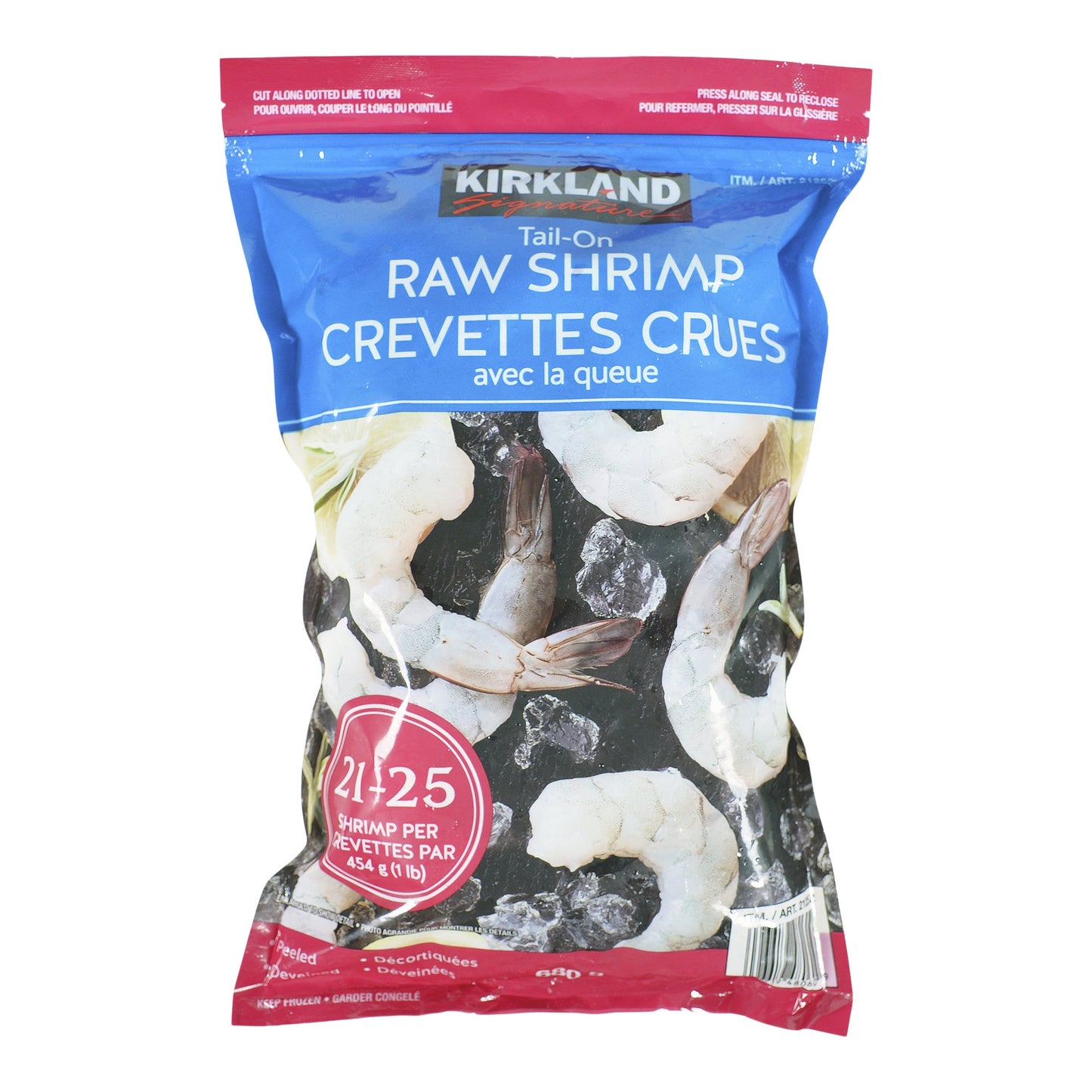 Kirkland Signature Frozen 21/25 Tail-on Raw Shrimp, 680 g - image 5