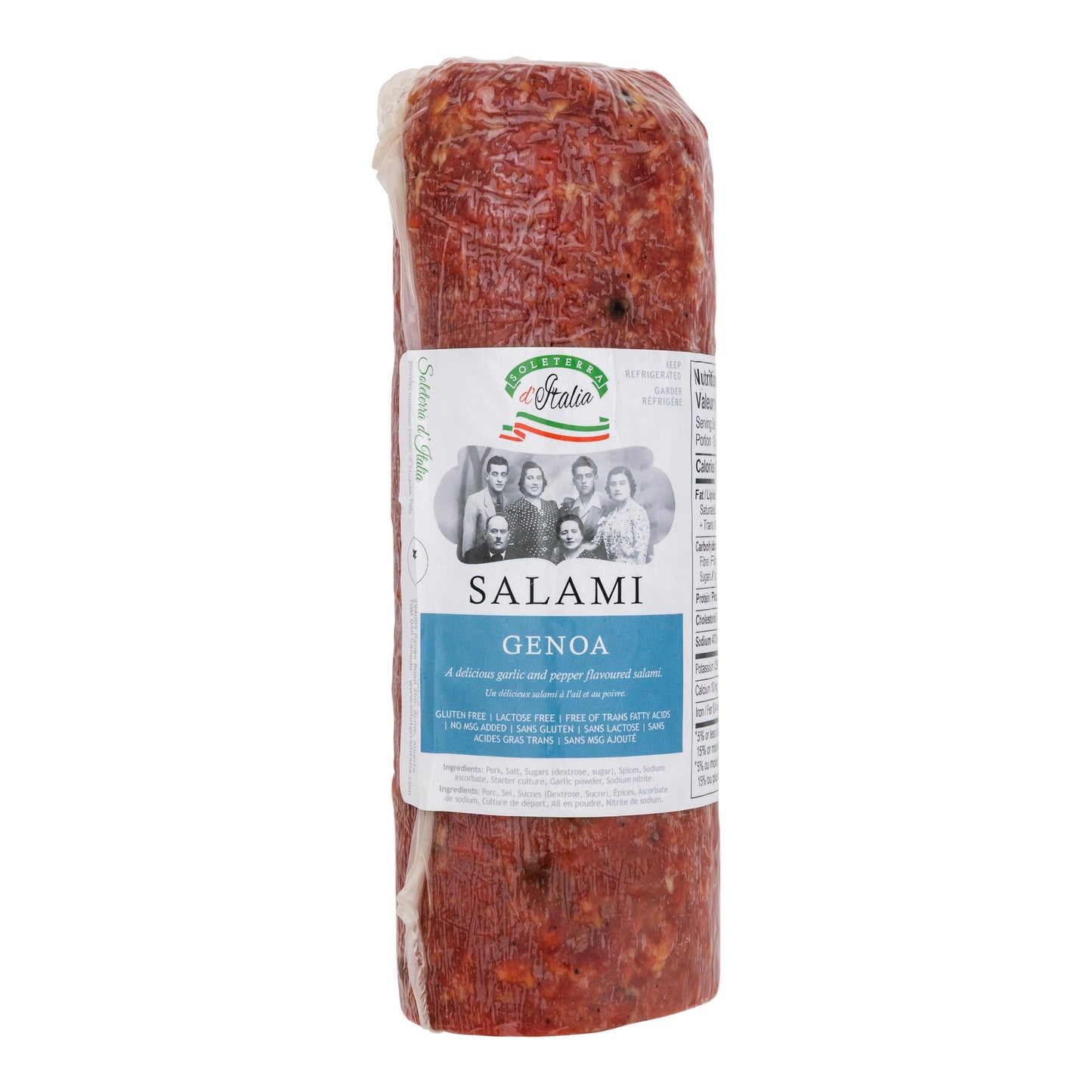 Soleterra D'Italia Genoa Salami, 1.2 kg - image 1