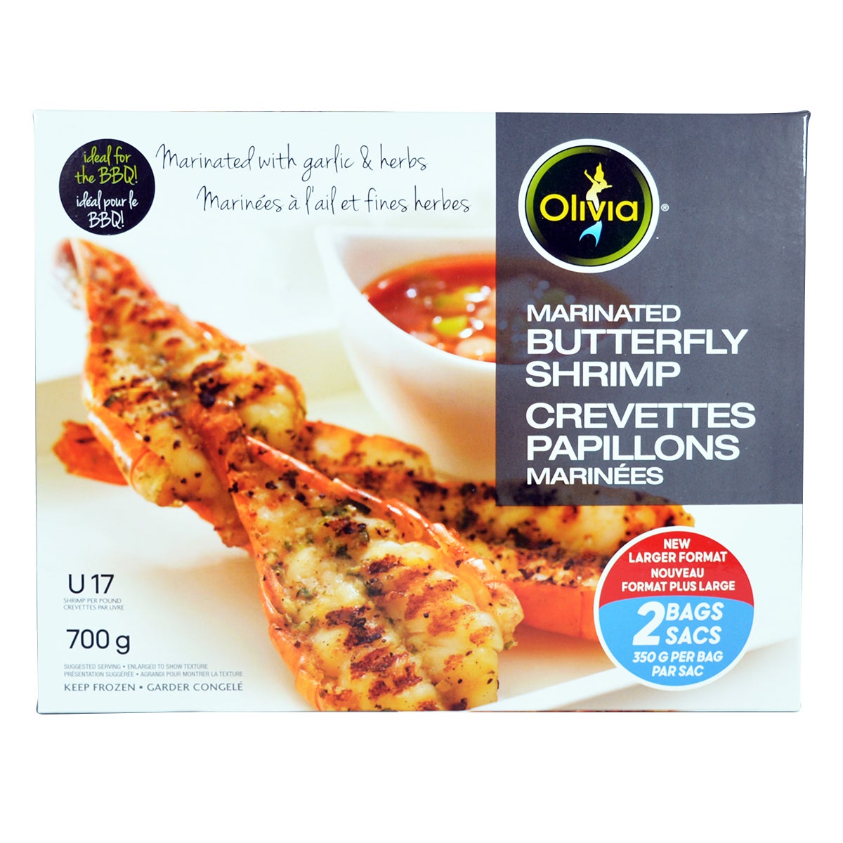 Olivia Marinated Butterfly Shrimp, 700 g - image 1