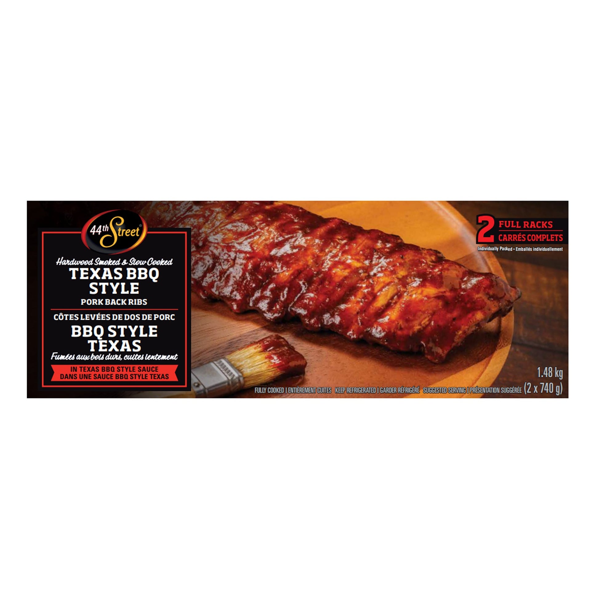 44th Street Pork Back Ribs, 2 x 740 g - image 1