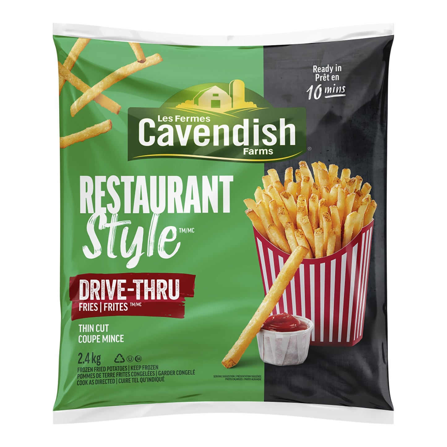 Cavendish Farms Restaurant Style Drive-Thru Thin Cut Fries, 2.4kg - image 1