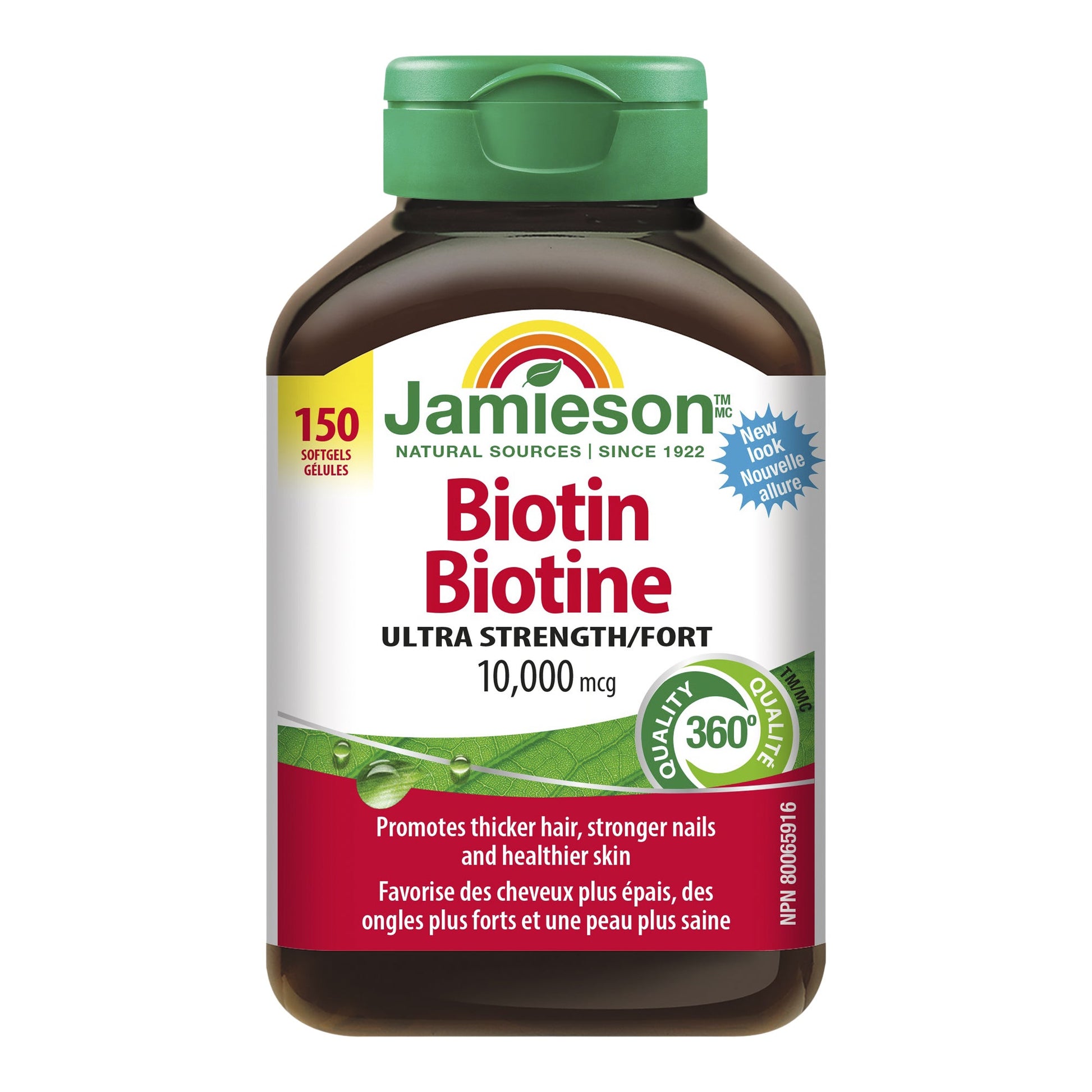 Jamieson Biotin 10,000 mcg, 150 Softgels - image 1