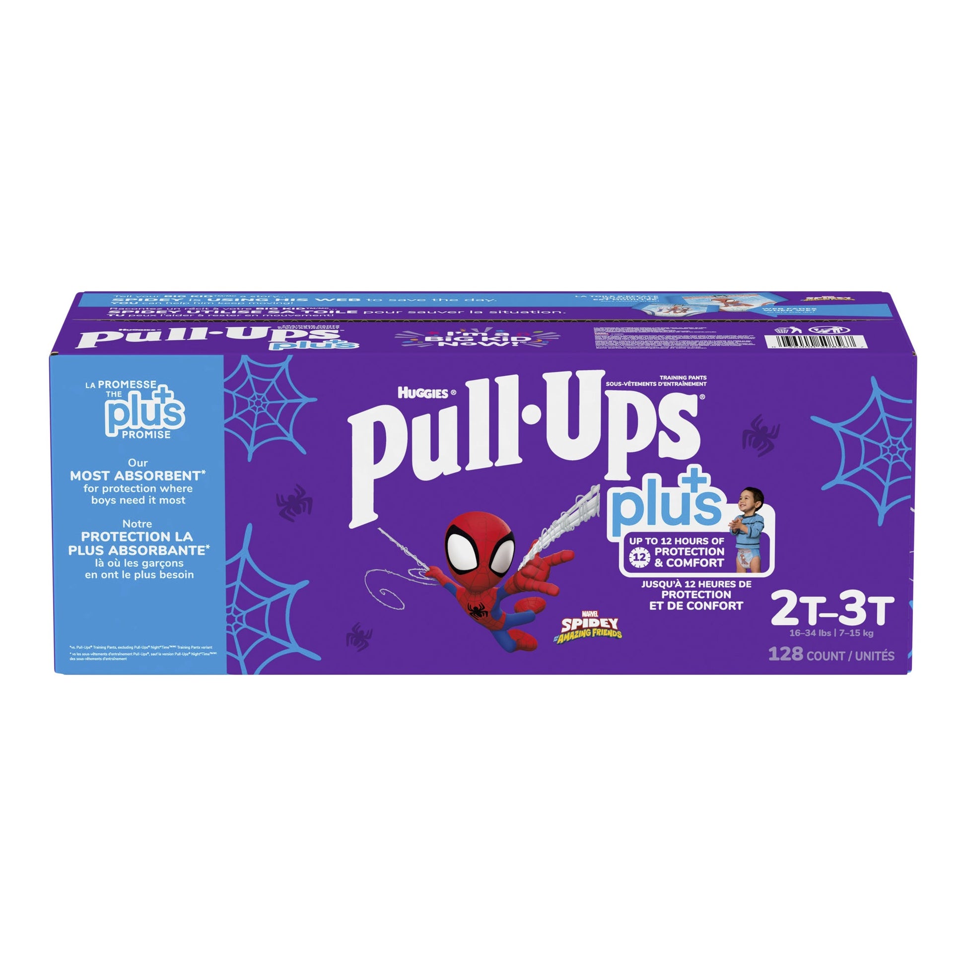 Huggies Pull-Ups Plus Training Pants 2T - 3T Boy, Pack of 124 - image 1