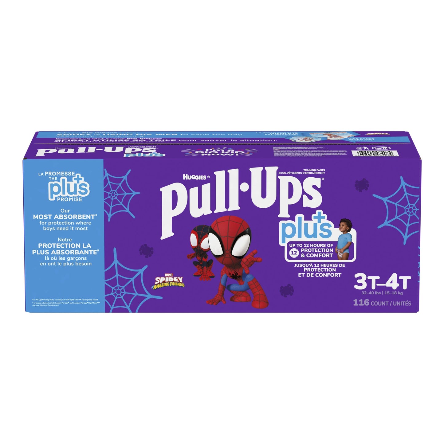 Huggies Pull-Ups Plus Training Pants 3T - 4T Boy, Pack of 116 - image 1