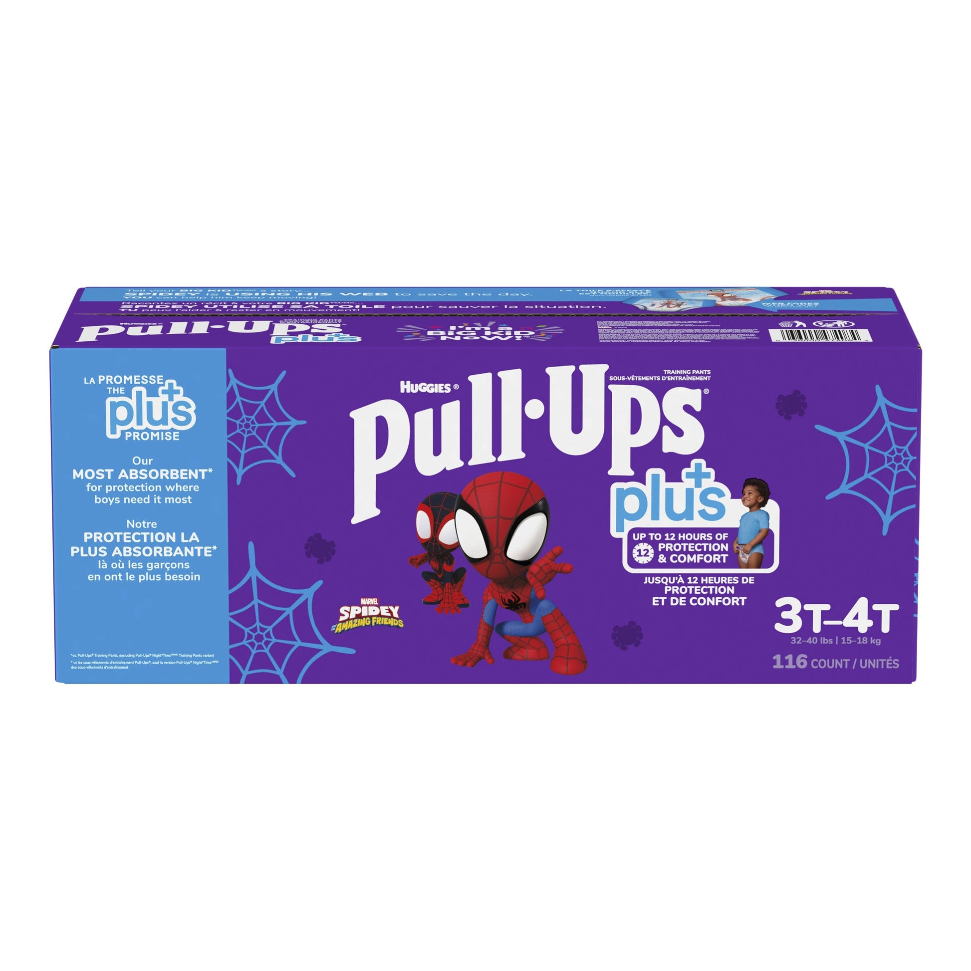 Huggies Pull-Ups Plus Training Pants 3T - 4T Boy, Pack of 116 - image 1