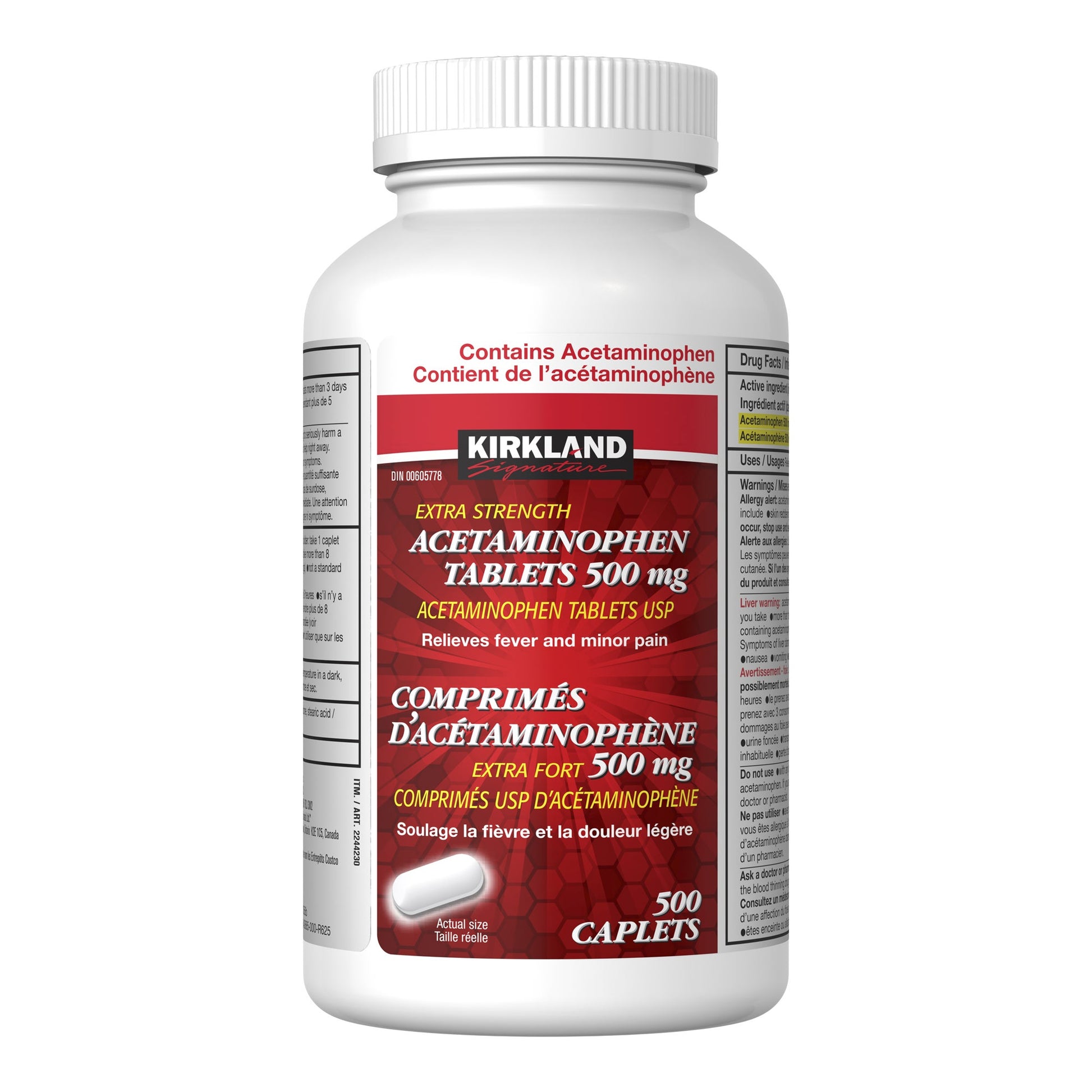Kirkland Signature Acetaminophen 500 mg, 500 caplets - image 1
