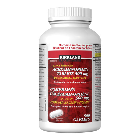 Kirkland Signature Acetaminophen 500 mg, 500 caplets - image 1