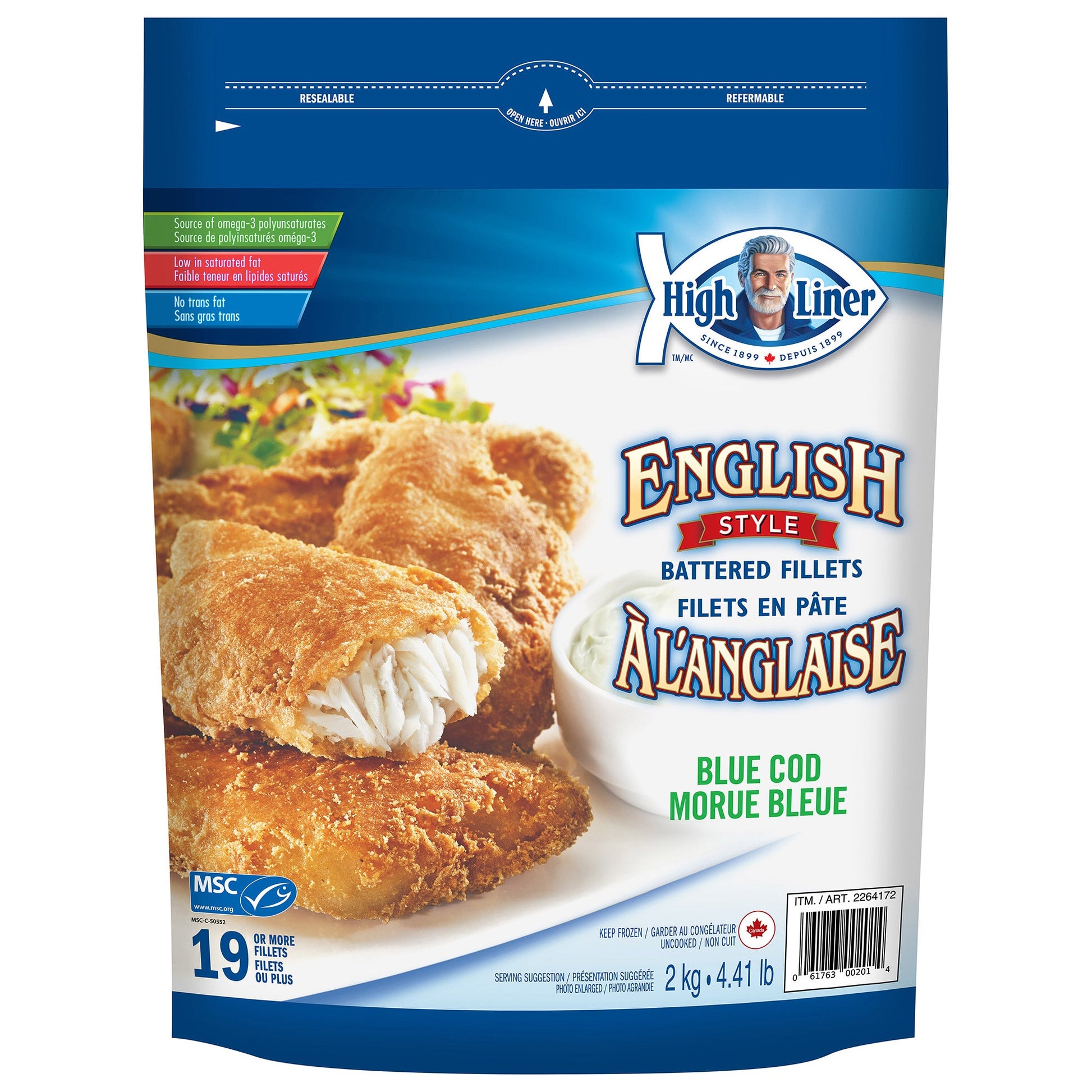 High Liner English Style Code Filets, 2kg - image 1
