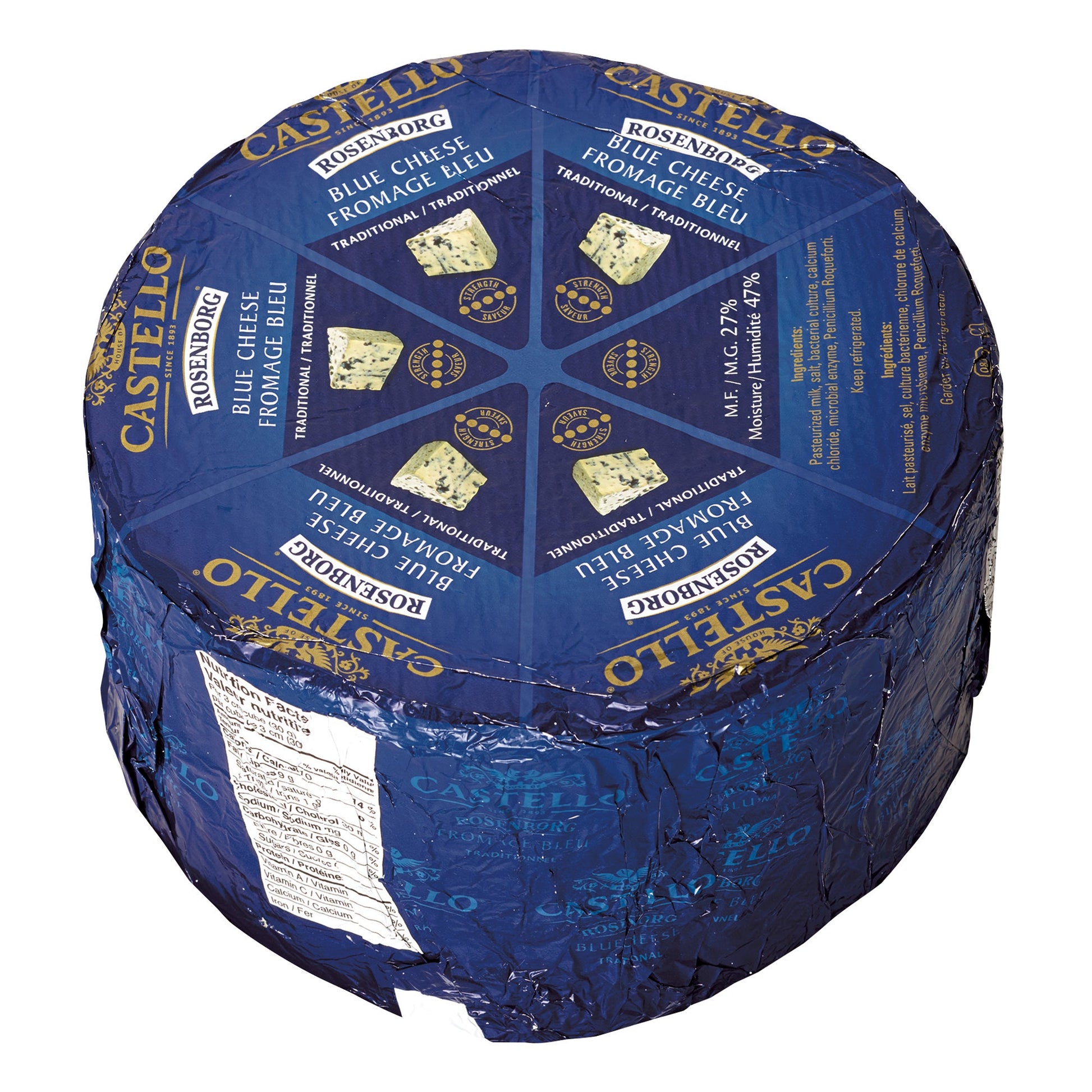 Castello Traditional Blue Cheese Wheel, 3 kg average weight* - image 1