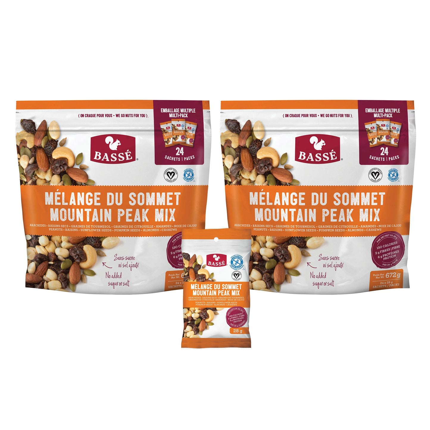 Bassé Mountain Peak Mix, Snack, 48 × 28 g - image 1