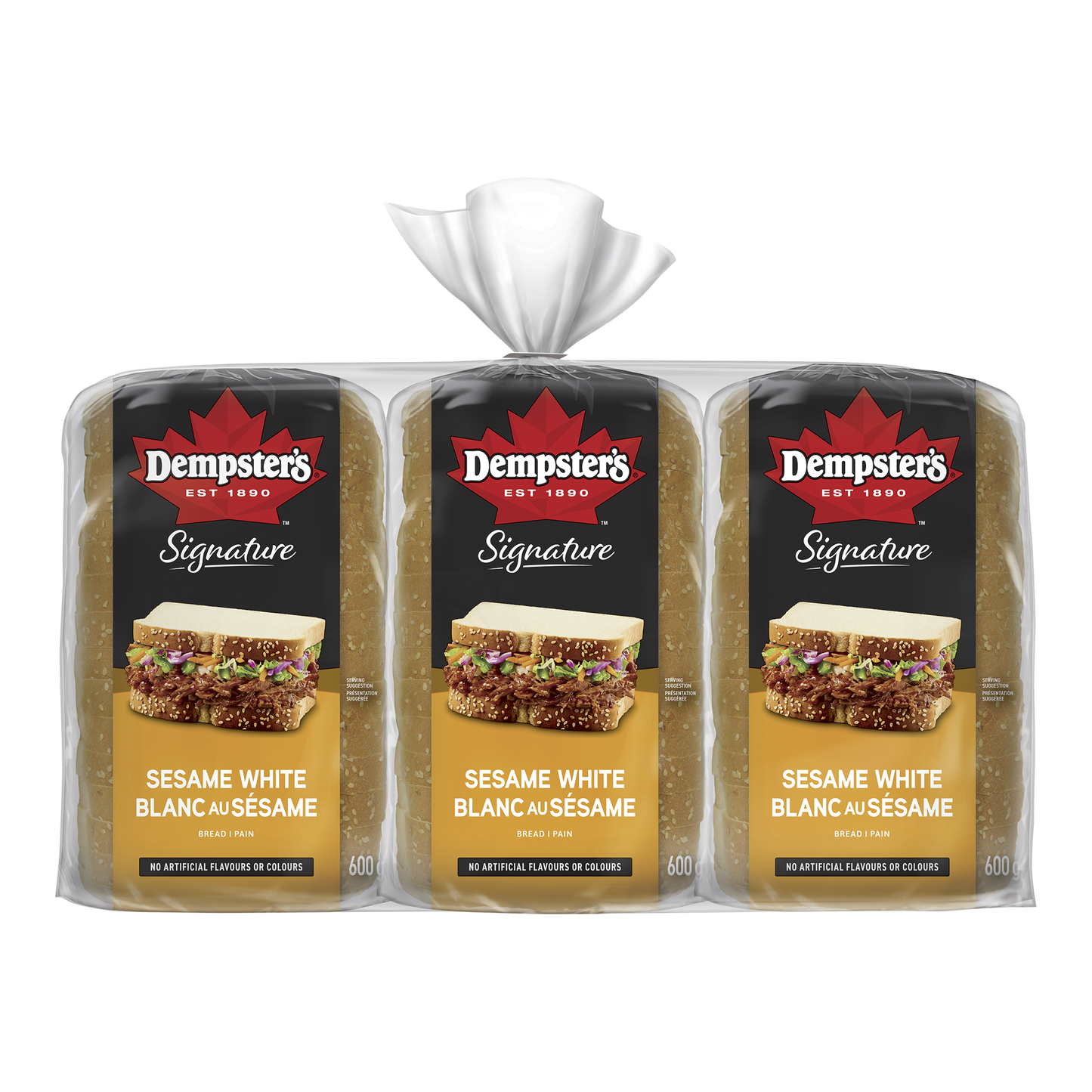 Dempster's Sesame Bread, 3 x 600 g - image 1