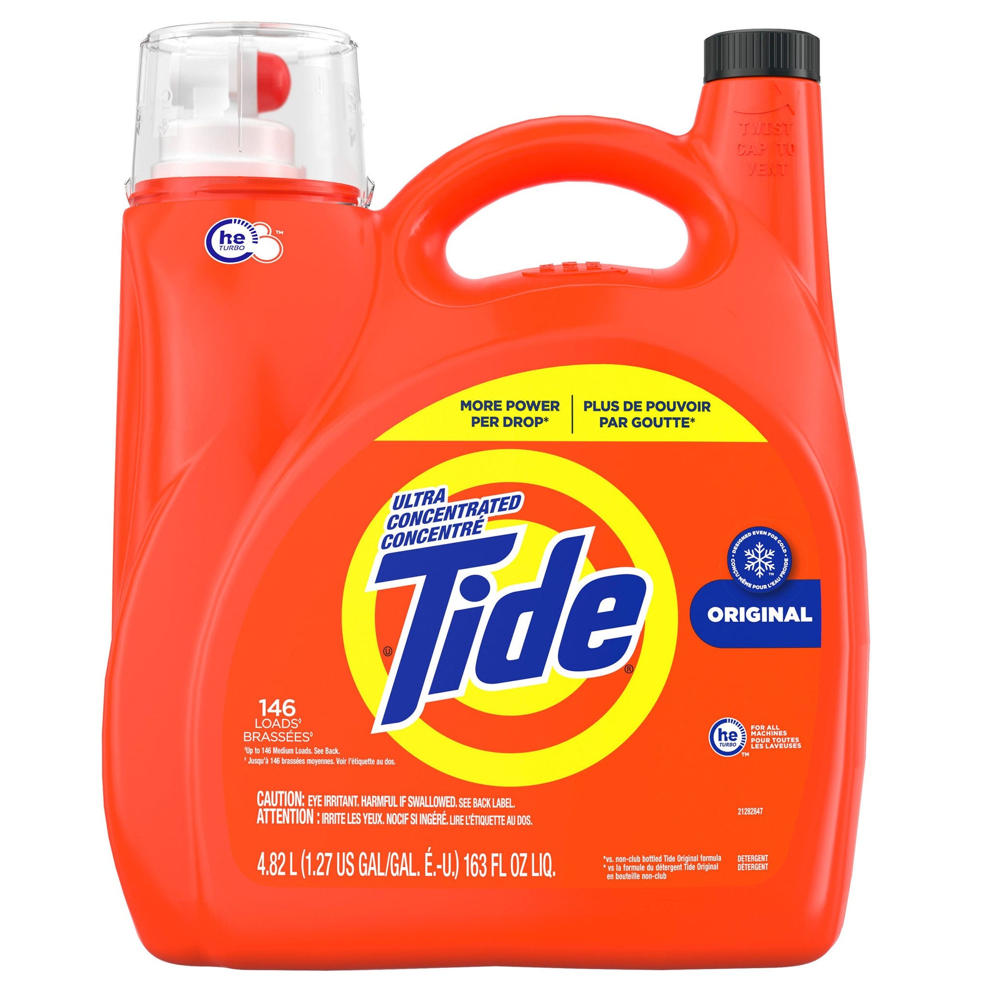 Tide Original Ultra Concentrated Liquid Laundry Detergent, 146 loads - image 1