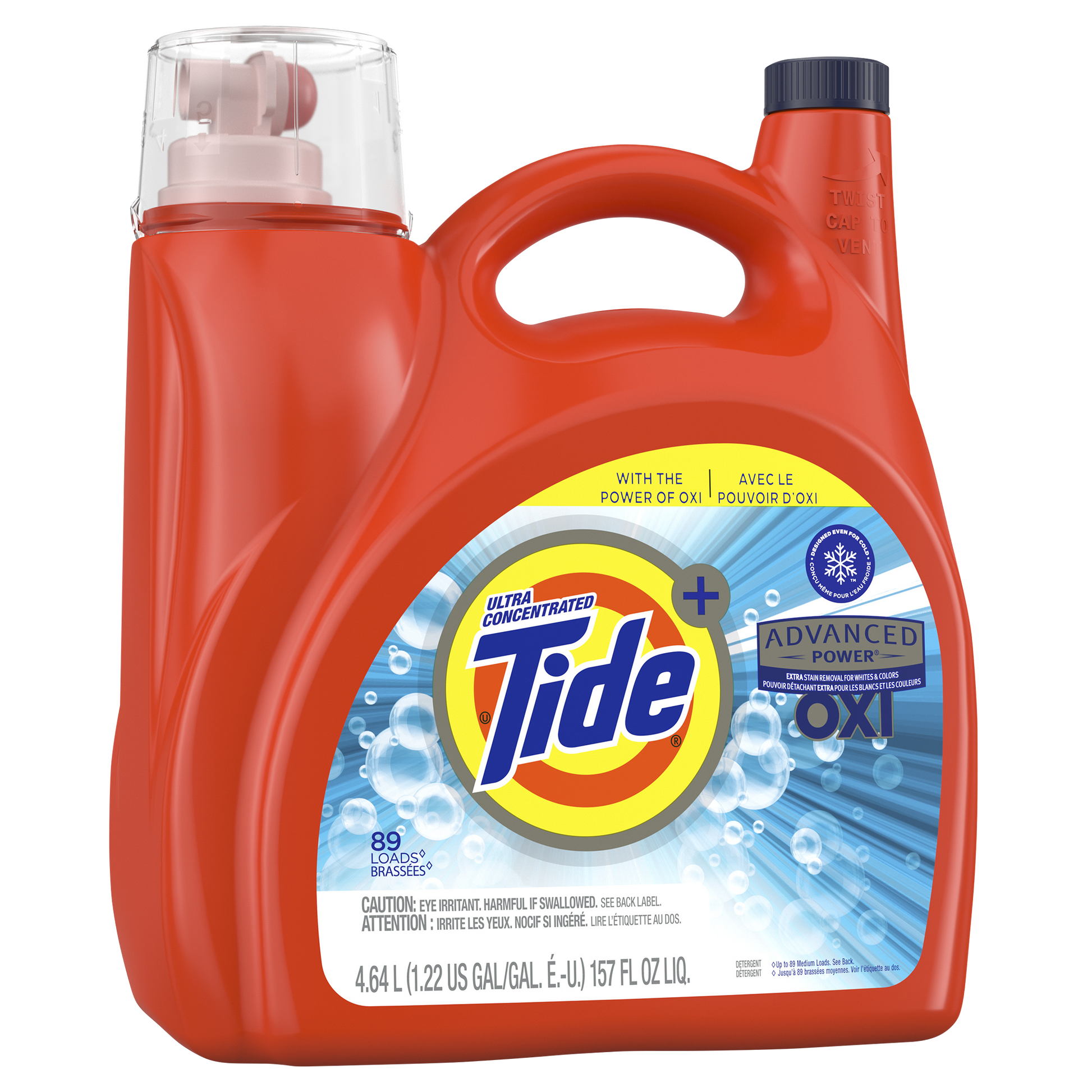 Tide OXI Advanced Power Liquid Laundry Detergent 89 wash loads - image 2