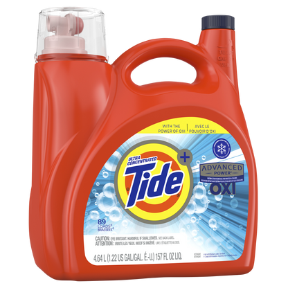 Tide OXI Advanced Power Liquid Laundry Detergent 89 wash loads - image 2