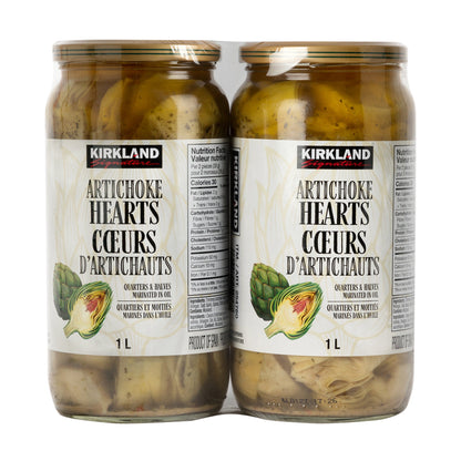 Kirkland Signature Artichoke Hearts in Oil, 2 × 1 L - image 1