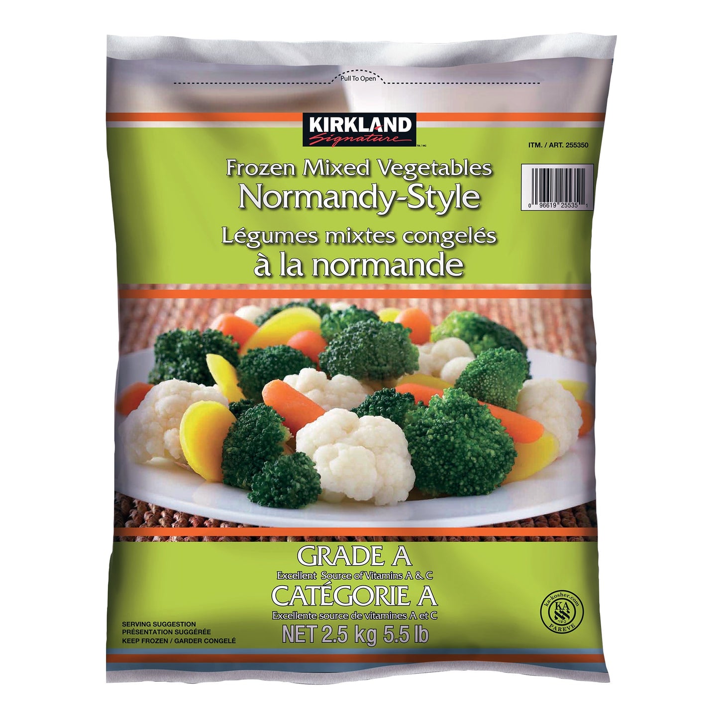 Kirkland Signature Frozen Mixed Vegetables, 2.5 kg - image 2