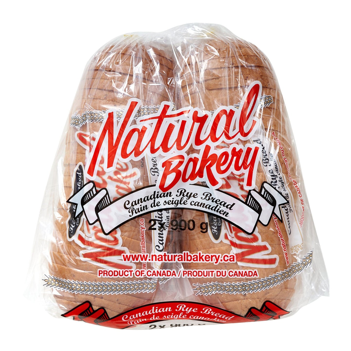 Natural Bakery Rye Bread, 2 × 900 g - image 1