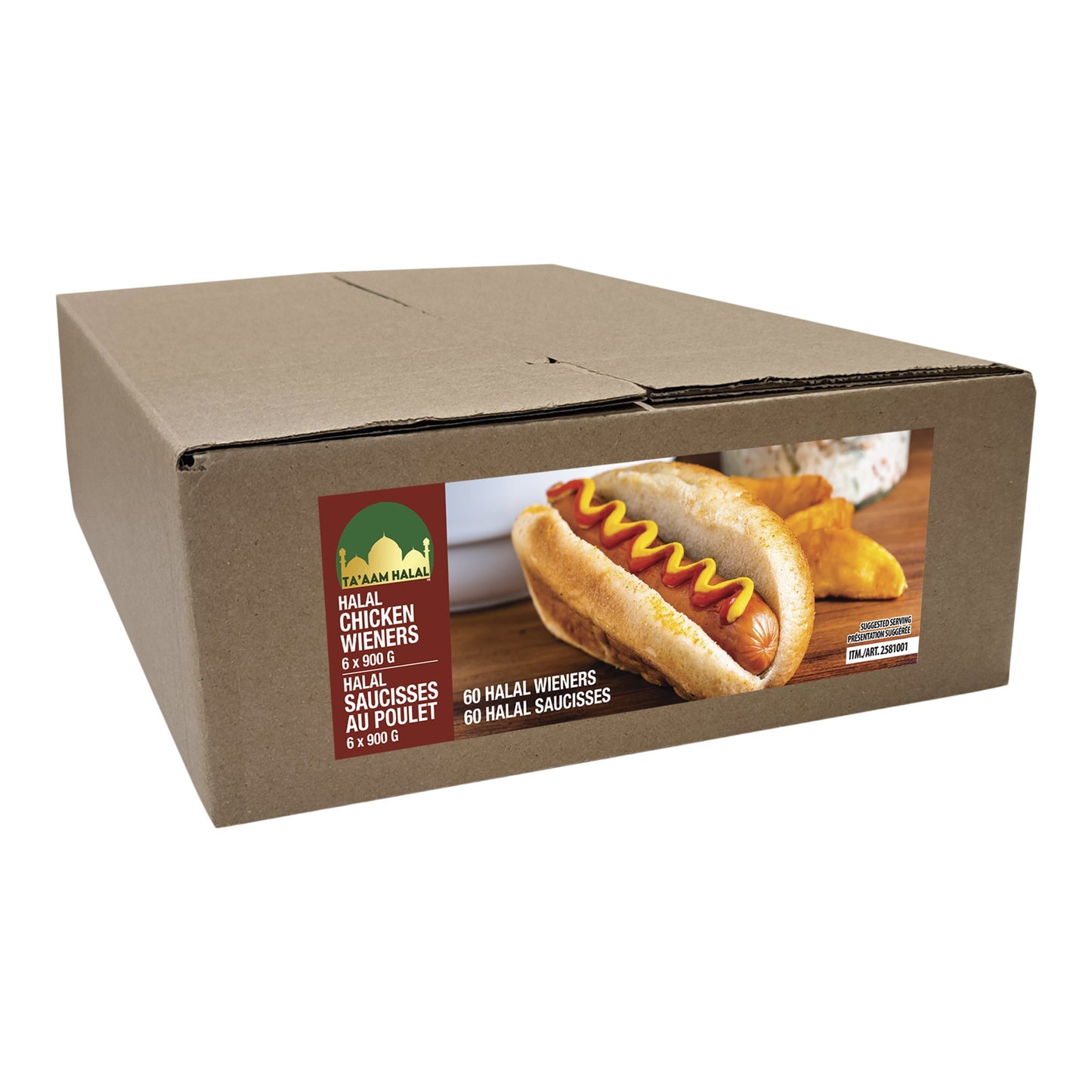 TA'AAM Halal Chicken Wieners, 5.4 kg - image 1
