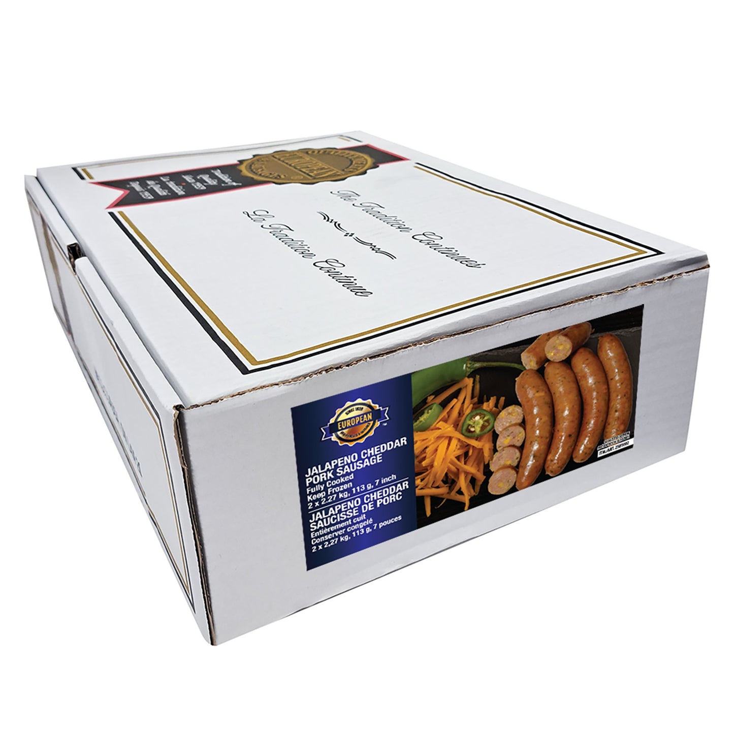European Quality Meats, Jalapeno Cheddar Sausage 4.54kg - image 1