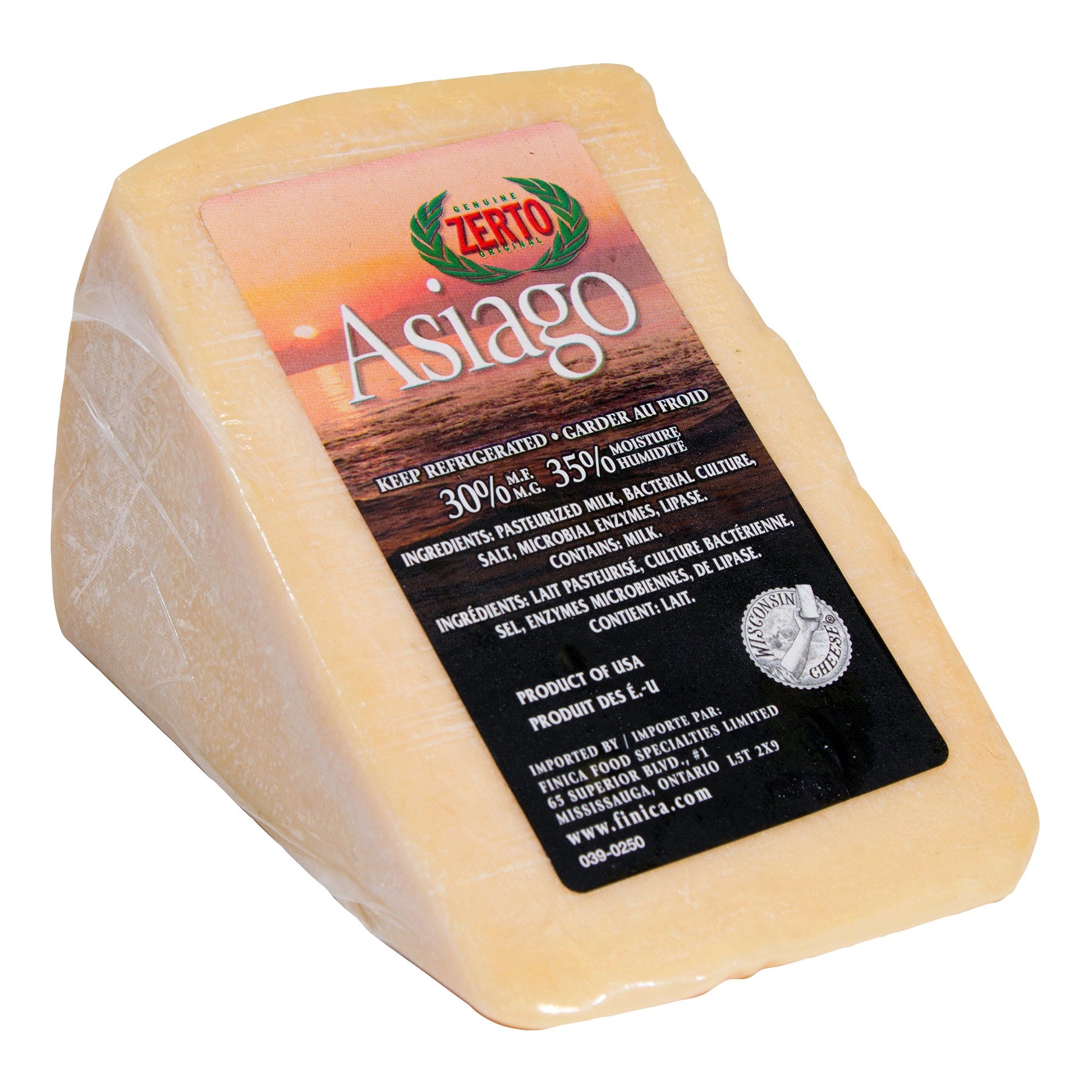 Zerto Asiago Cheese, 1 kg average weight* - image 1