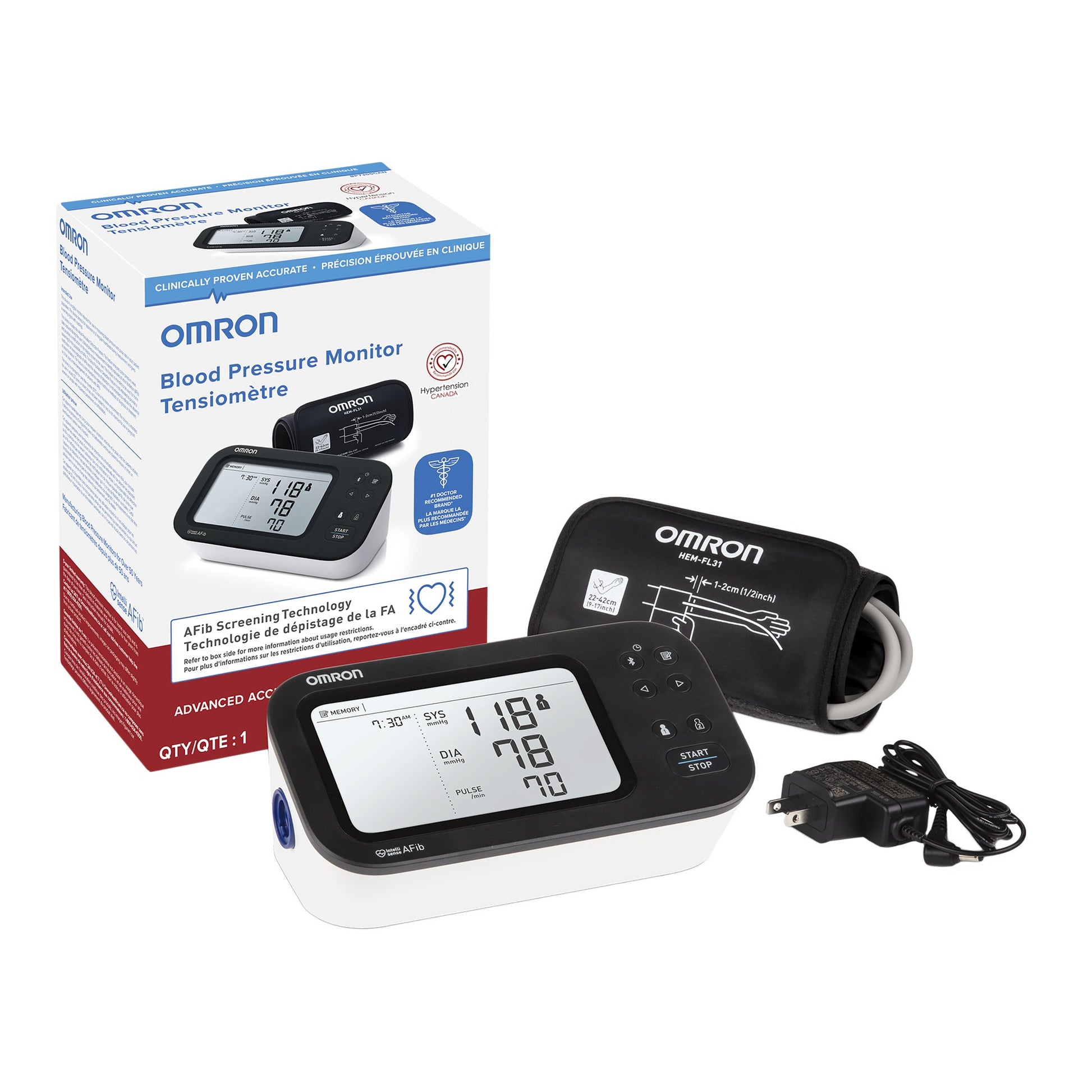 Omron BP-7365 Blood Pressure Monitor with Afib Screening technology - image 1