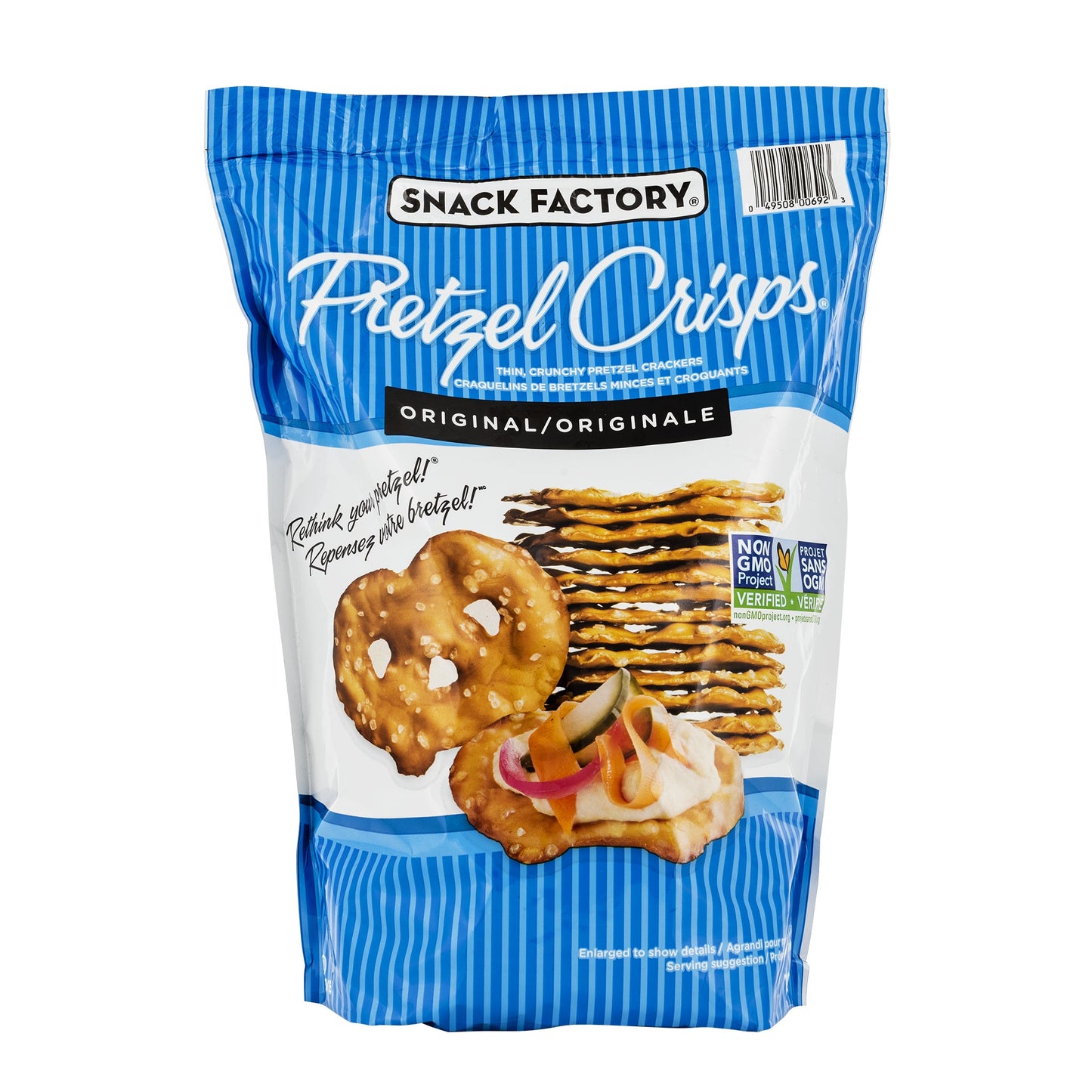 Snack Factory Pretzel Crisps - Original Pretzel Crackers, 737 g — product image
