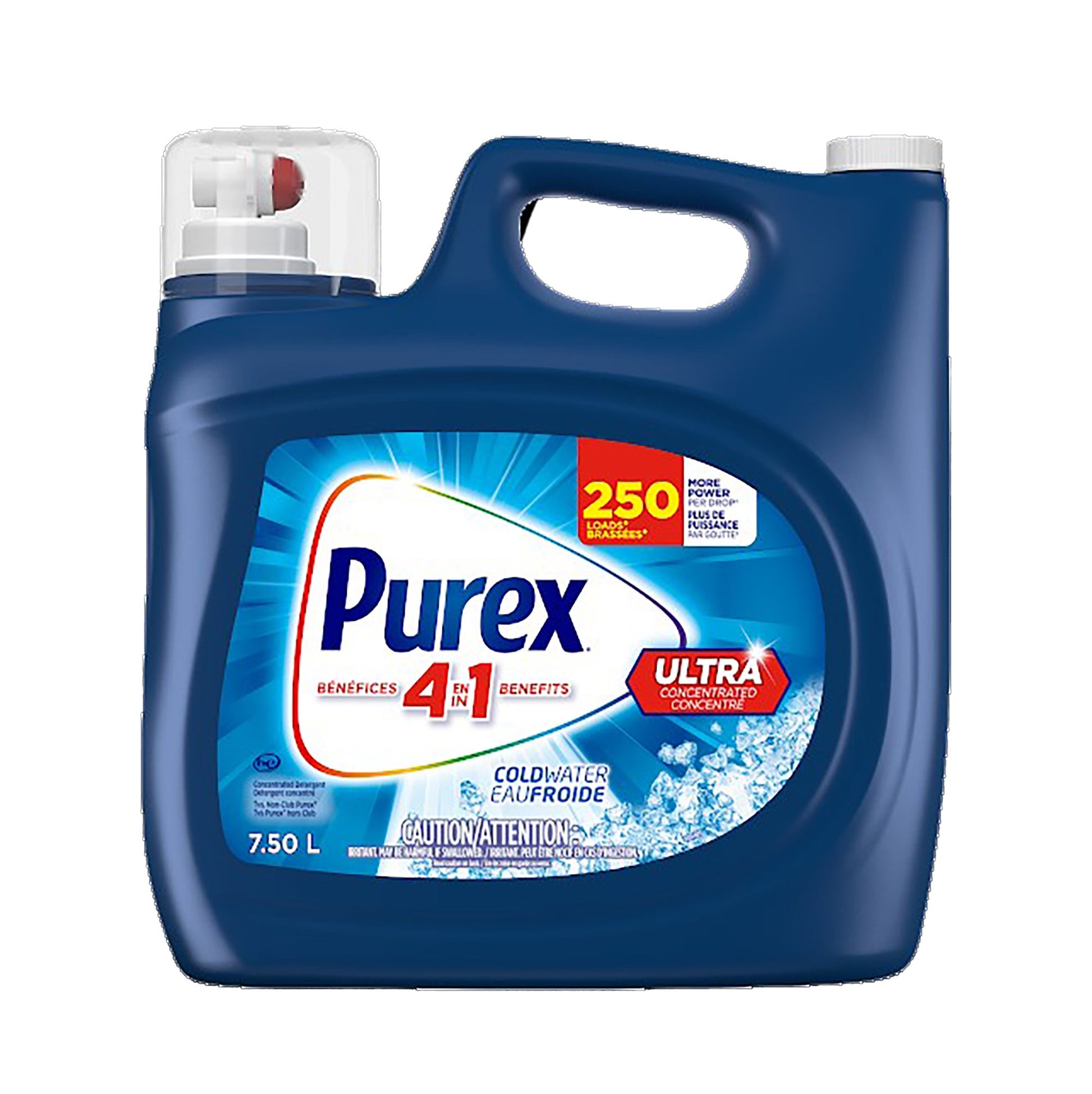 Purex Cold Water Ultra Concentrated Laundry Detergent 250 wash loads - image 1