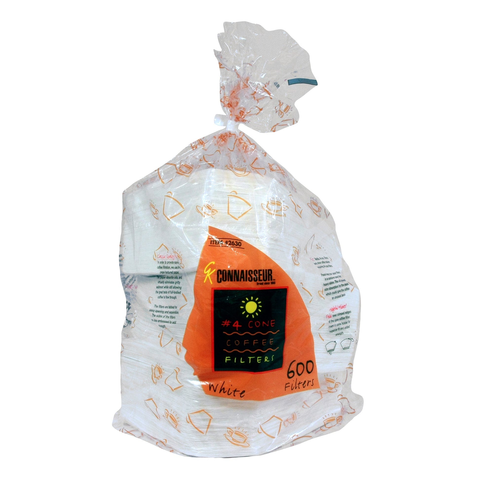 GK Connaisseur #4 Cone Coffee Filters, Pack of 600 - image 1