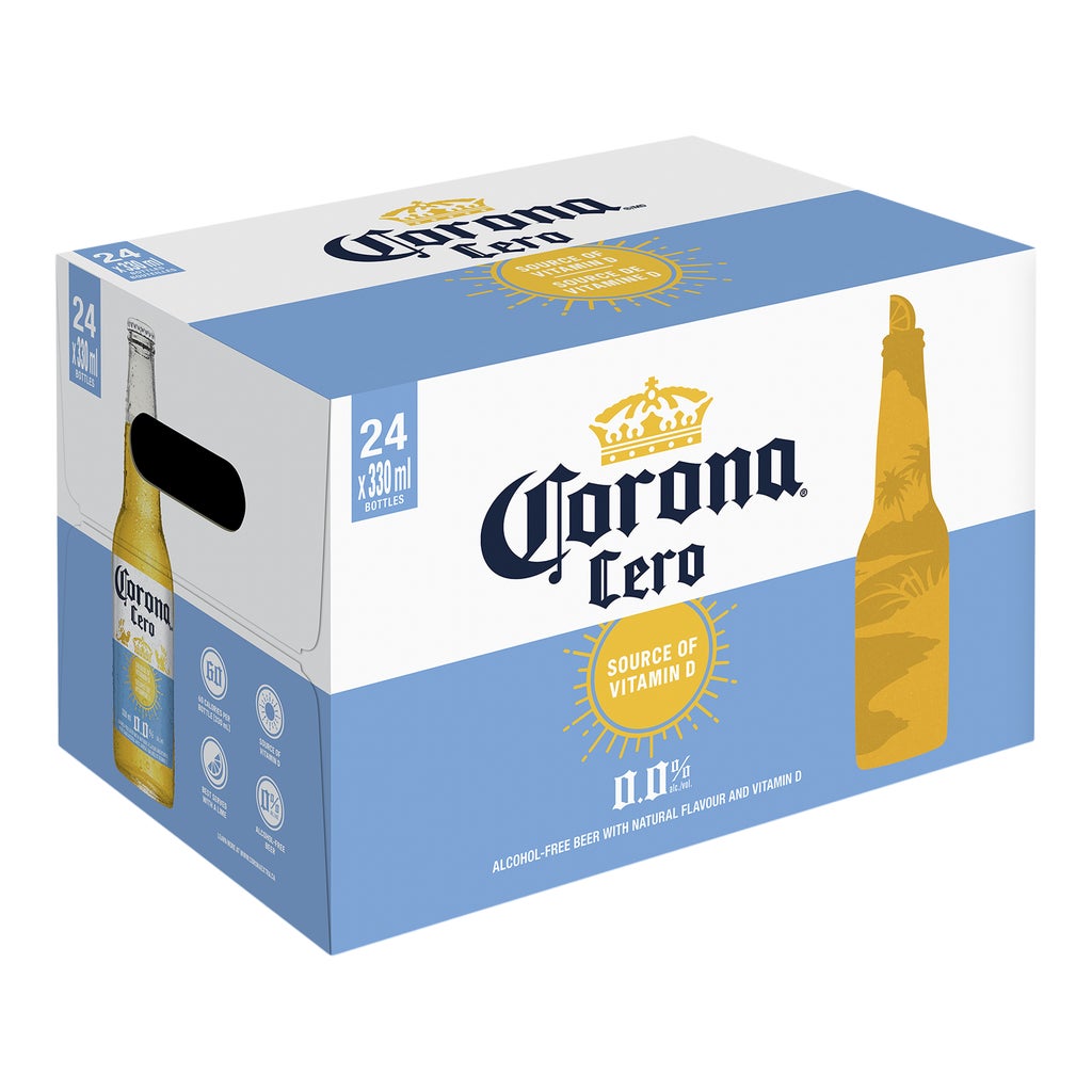Corona Cero Non-alcoholic Beer 24 × 330 mL — image 1