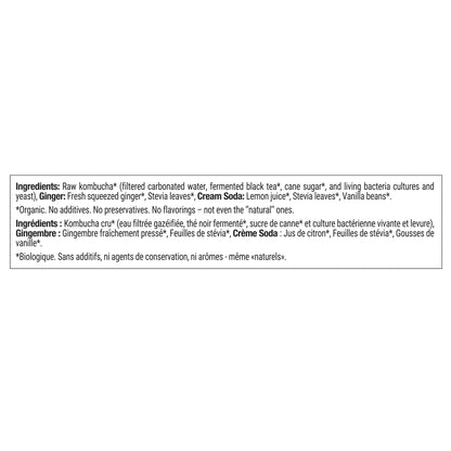 Gutsy 0 sugar Organic Kombucha Mixed Pack, 48 × 355 mL (12 fl oz) - image 2