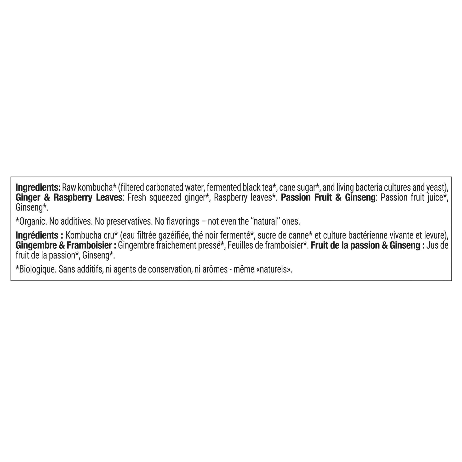 Gutsy Organic Kombucha Mixed Pack, 48 × 355 mL (12 fl oz) - image 2