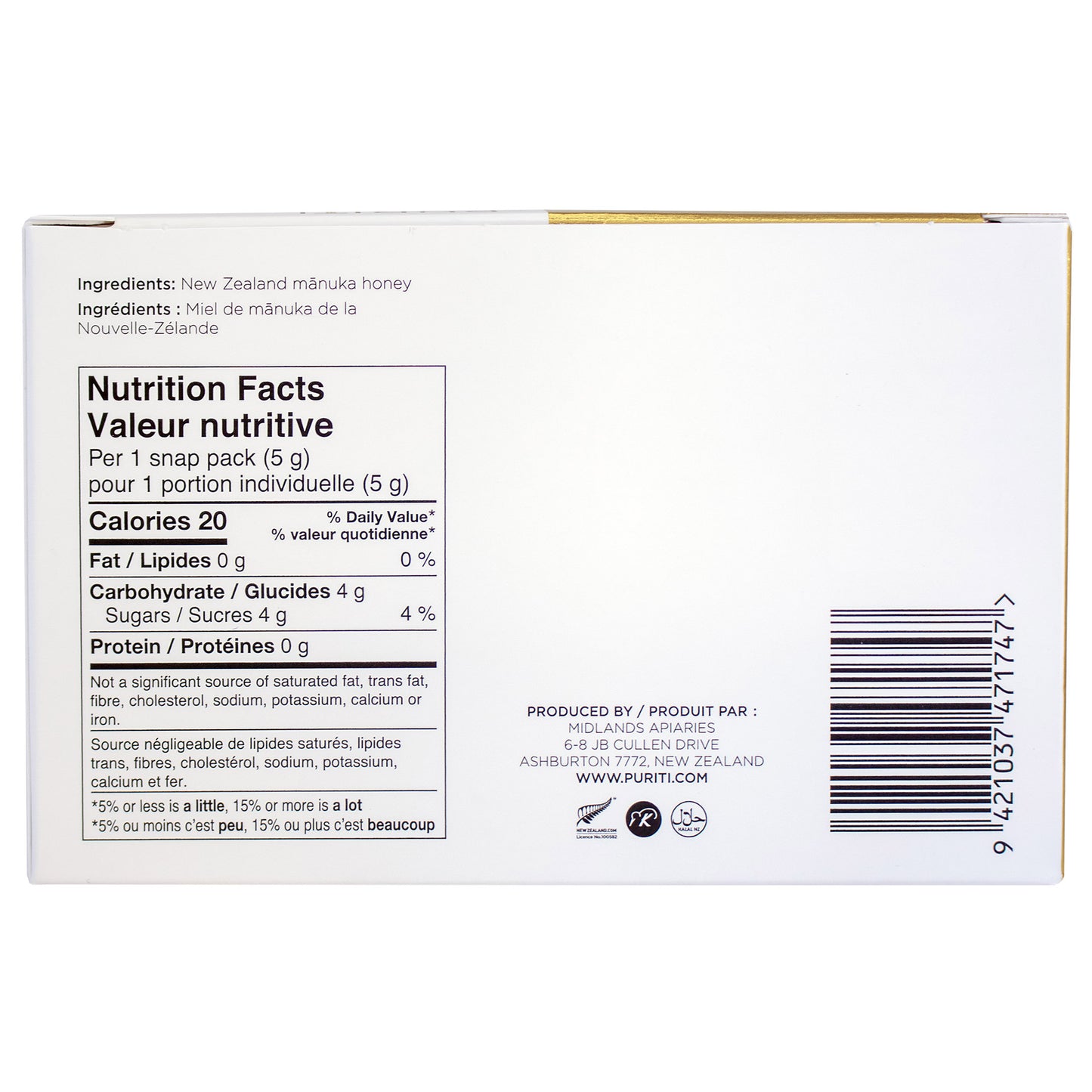 Puriti New Zealand Manuka Honey Snap Packs Umf 10+, 63 × 5 g - image 5