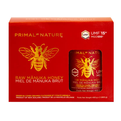 Primal By Nature New Zealand Manuka Honey UMF 15+, 2 × 400 g - image 2