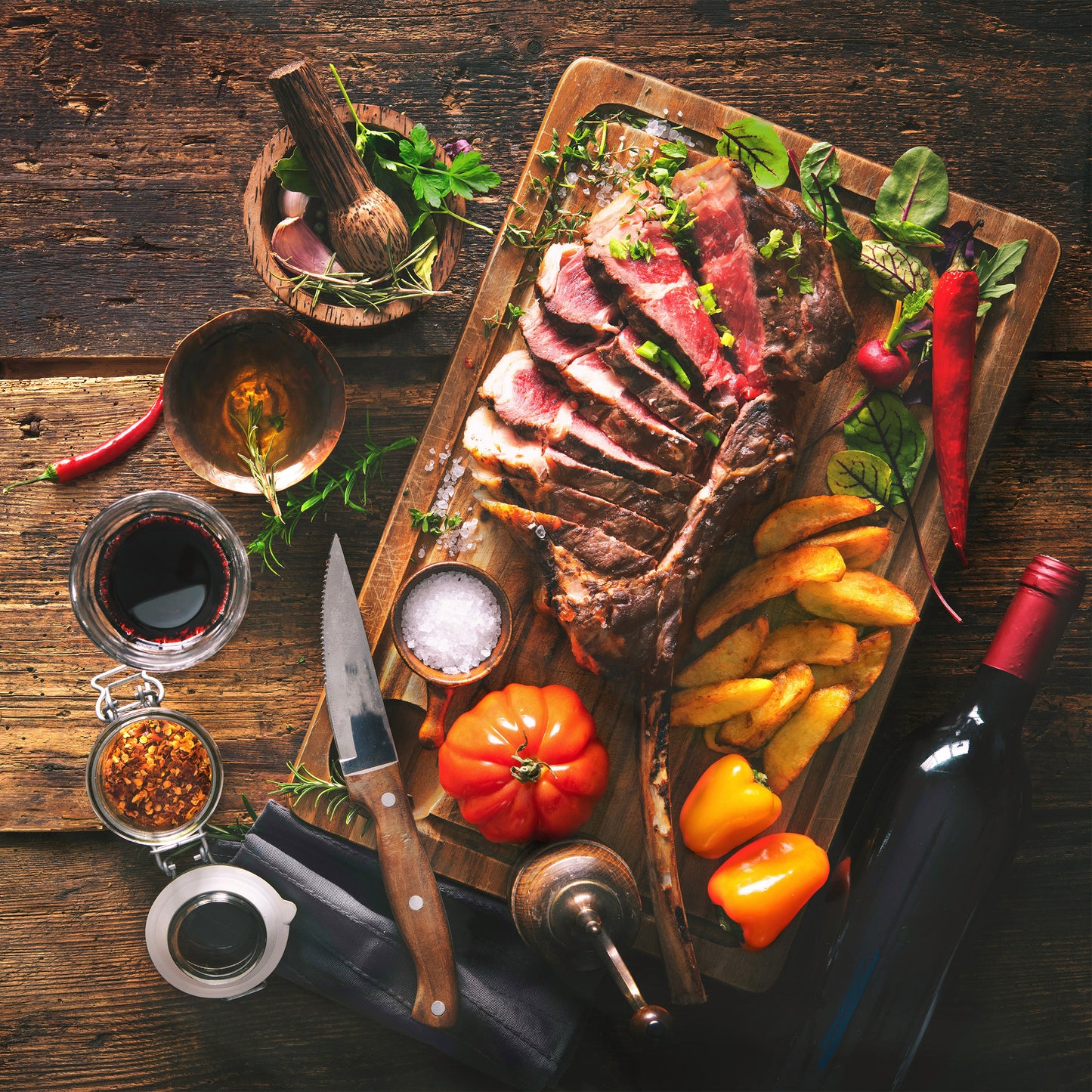 Canadian Rangeland Bison Tomahawk Steak, 4 × 700 g (25 oz) - image 2