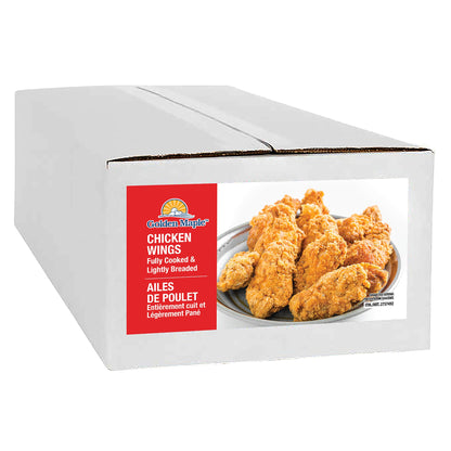 Golden Maple Fully Cooked Lightly Breaded Chicken Wing, 4 kg - image 1