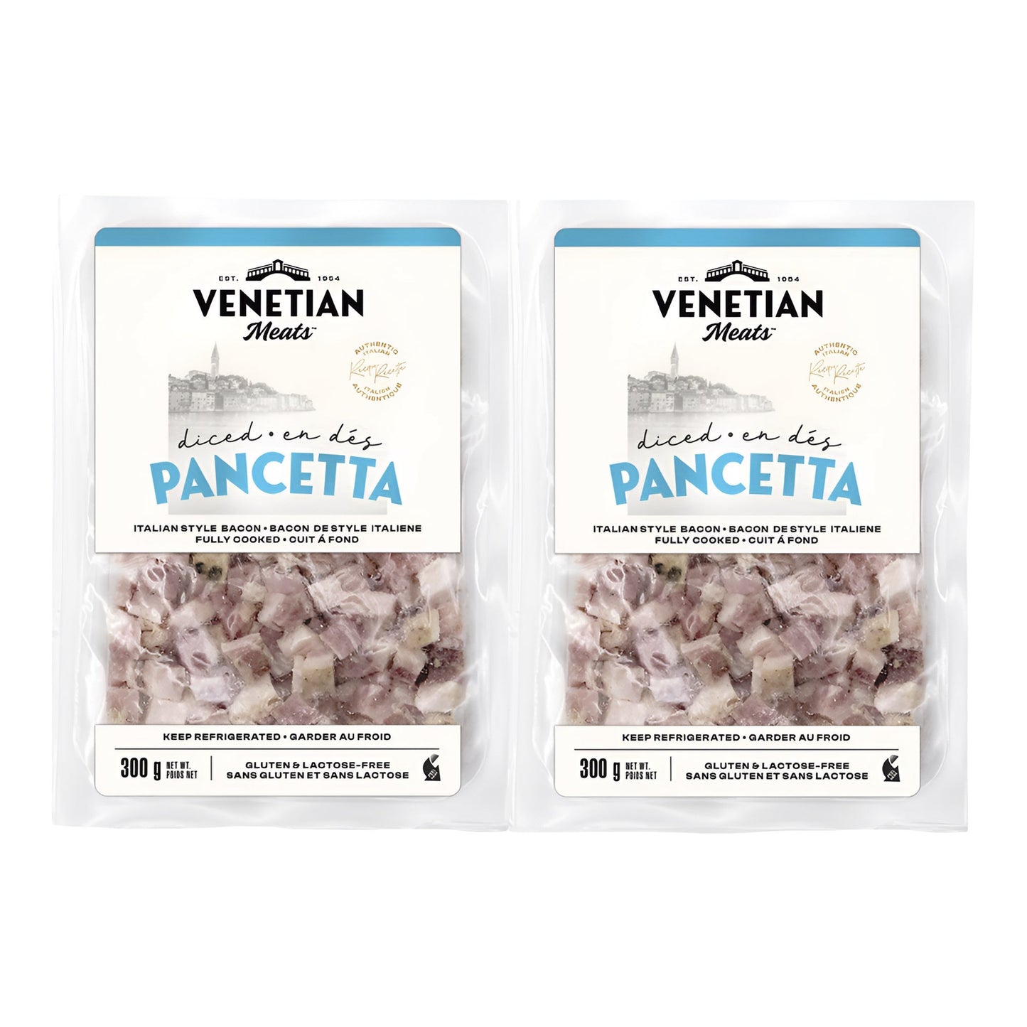 Venetian Diced Pancetta,  2 x 300g - image 1